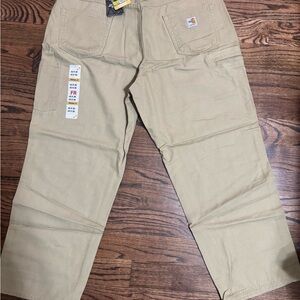 Carhartt Tan Cargo Pants Sturdy Canvas Workwear